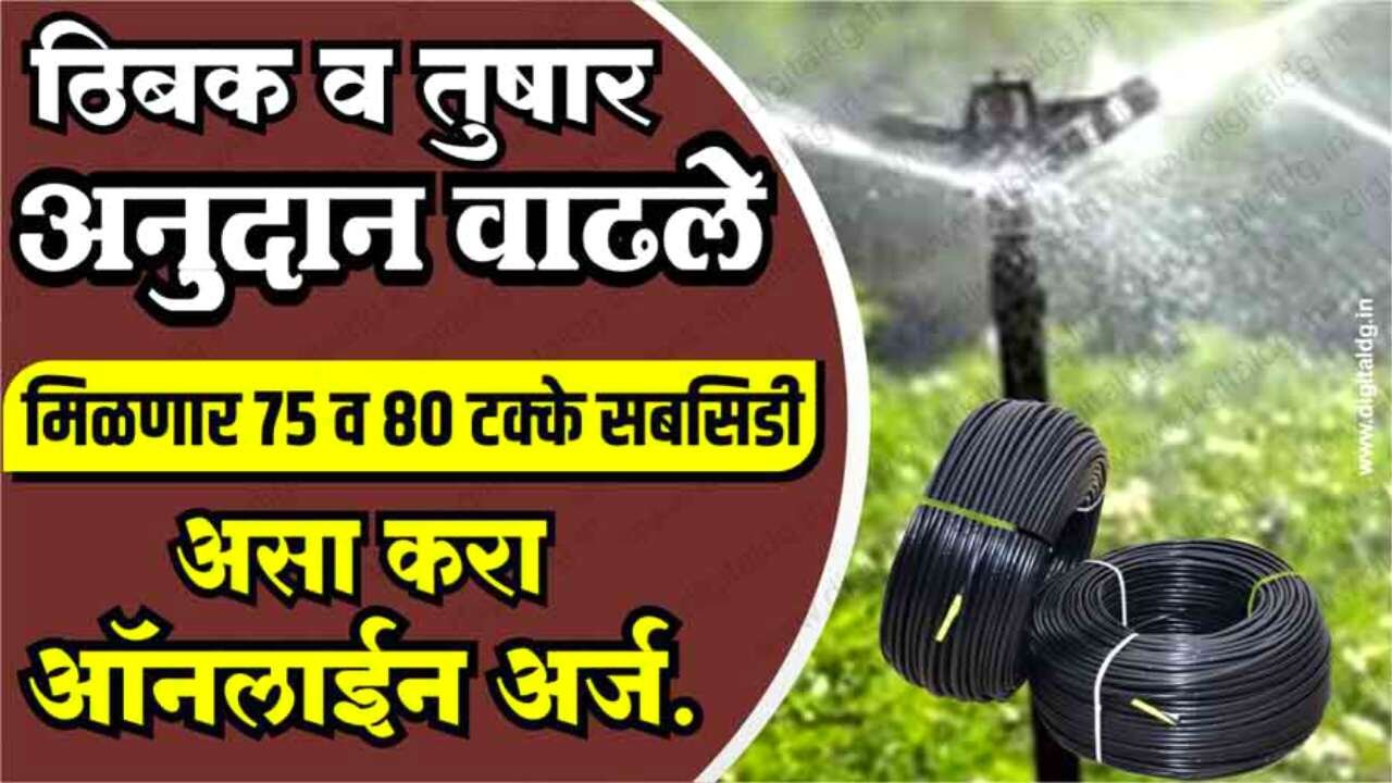 दिलासादायक बातमी! ठिबक सिंचन अनुदान योजना सुरू; अर्ज प्रक्रिया व पात्रता येथे पहा Thibak Sinchan Yojana