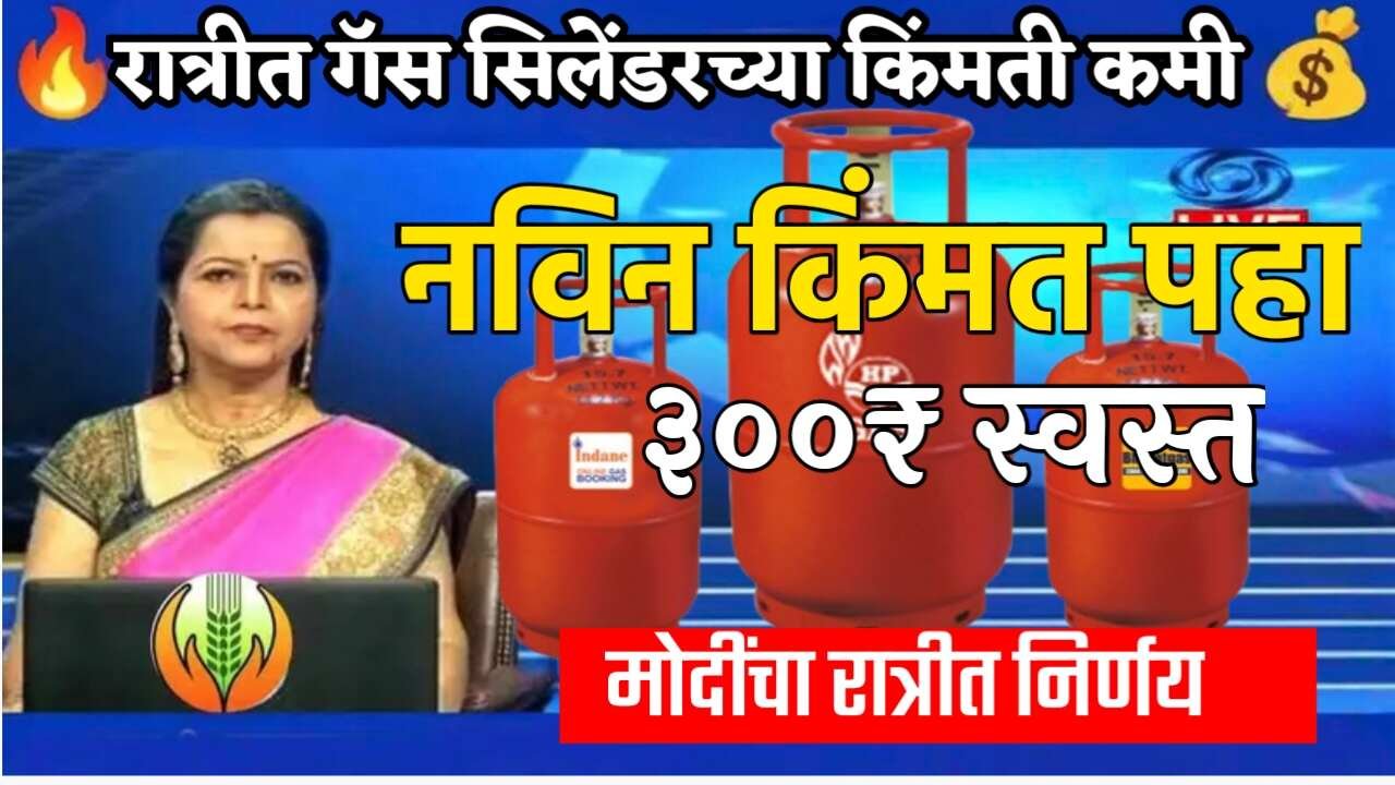 घरगुती गॅस सिलेंडर दर (LPG Price) झाले स्वस्त; जाणून घ्या आजचे दर काय आहेत LPG Gas Cylinder Price Drop Today