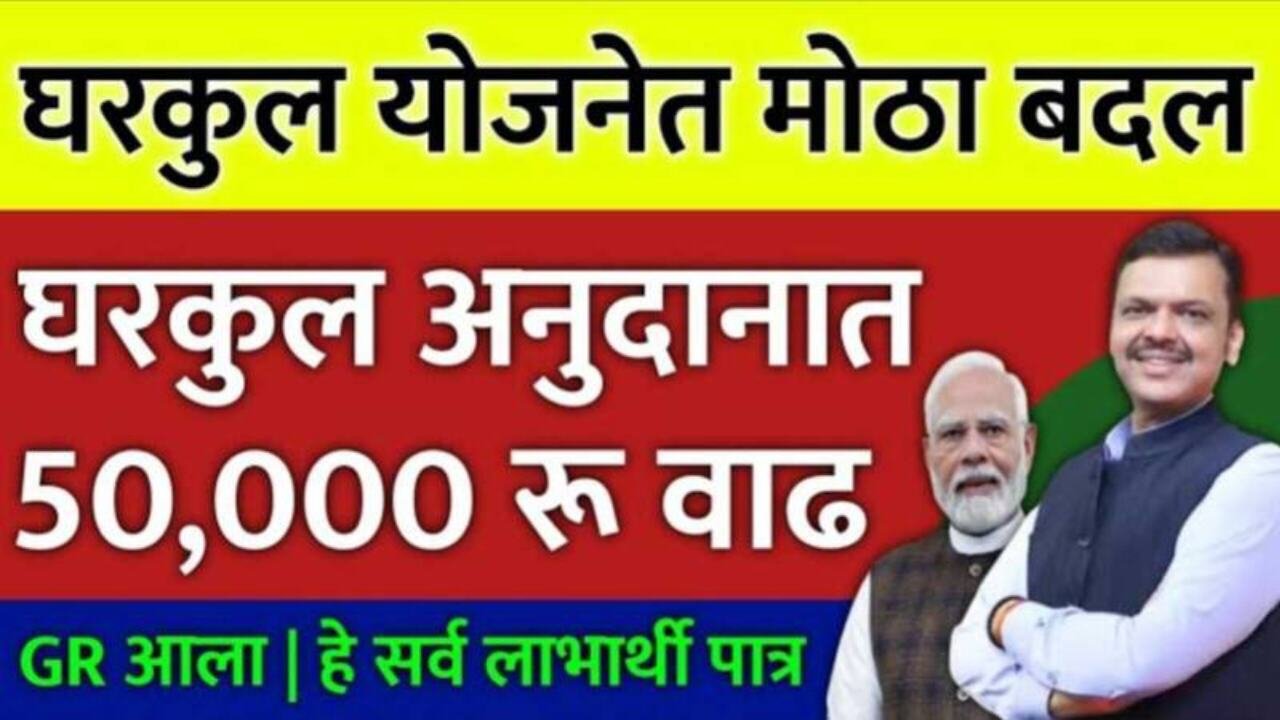 घरकुल योजनेच्या ग्रामीण लाभार्थ्यांसाठी मोठी बातमी: अनुदानात ₹५०,००० ची वाढ! Gharkul Yojana List